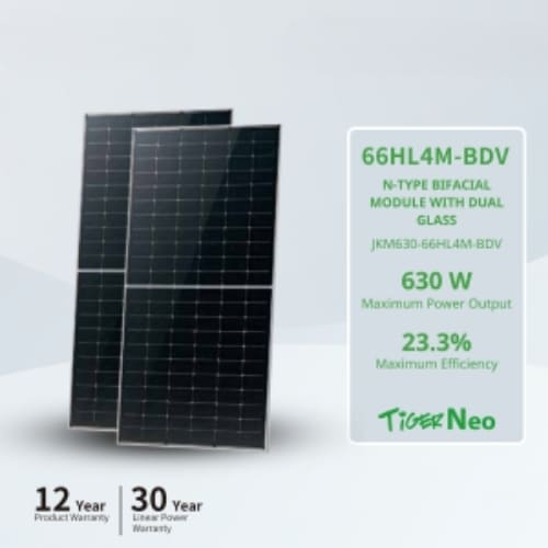 Tấm Pin Năng Lượng Mặt Trời Jinko 630Wp